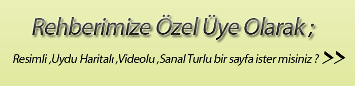 Özel üyemiz olun.Avantajlarımızdan yararlanın.